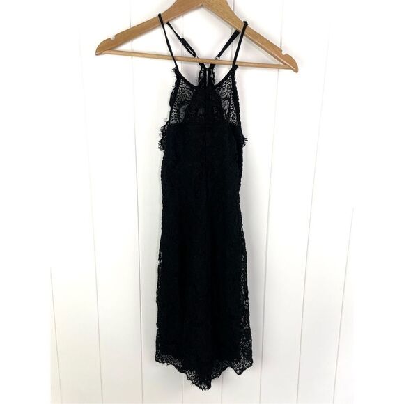 Intimately Free People She's Got It Lace Back Buttons Slip Dress Black XS - Picture 4 of 16